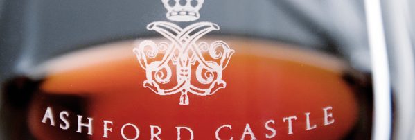 ASHFORD CASTLE wine glass engraved with logo supplied by Houseware International