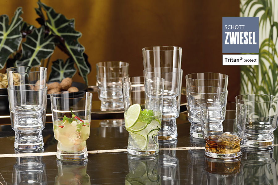 tower stackable tumblers suitable for whiskey, by schott zwiesel available from houseware.ie in dunboyne