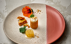 Honey based treats displayed on a "Spot on" plate from the PLAYGROUND range from BHS tableware